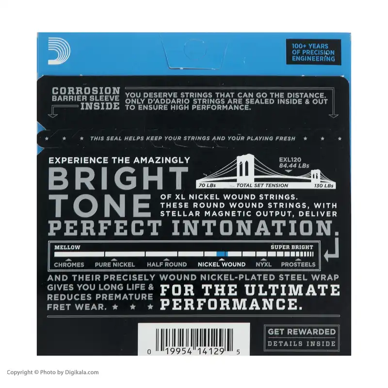 سیم گیتار الکتریک داداریو مدل EXL120