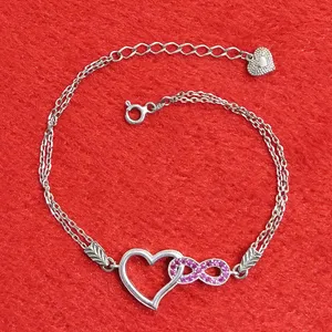 دستبند نقره زنانه سلین کالا مدل قلب ce-As8