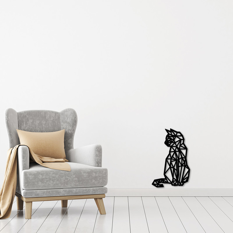 دیوار کوب باروچین مدل گربه کد ws-51