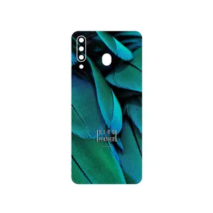 MAHOOT Green Feather Cover Sticker for Samsung Galaxy M30