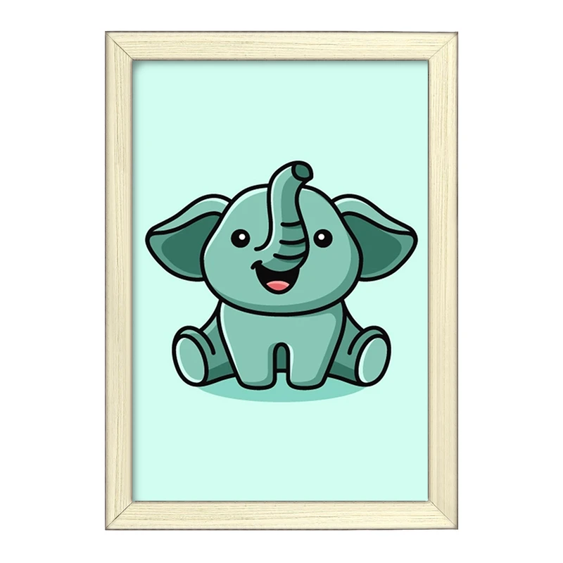 تابلو خندالو طرح حیوانات بامزه فیل کد 28180