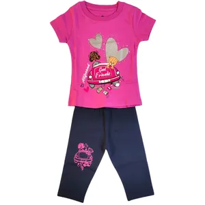 ست تی شرت و شلوارک دخترانه مدل G102pi 