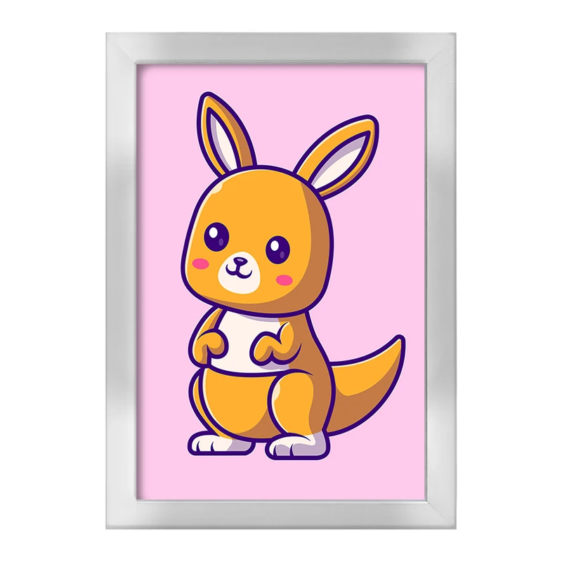 تابلو خندالو طرح حیوانات بامزه کانگورو کد 29699