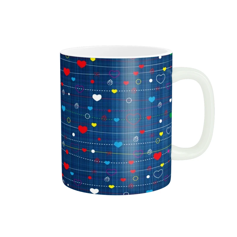 ماگ پاد آفرین طرح قلب کد 3521