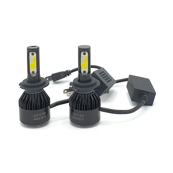هدلایت سه رنگ مدل V8 پایه H4 بسته دو عددی
