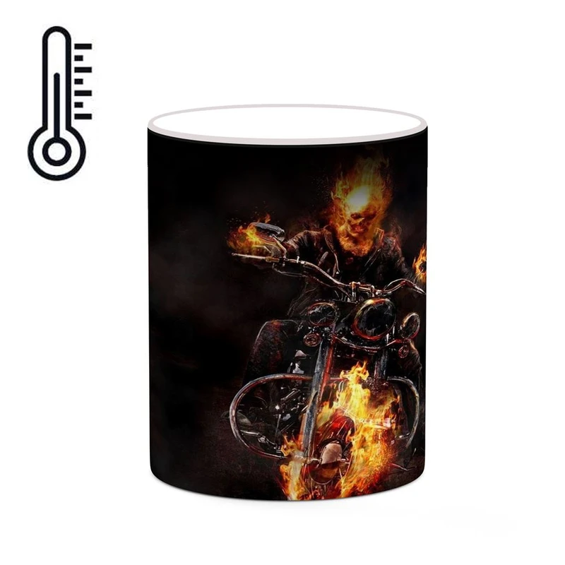 ماگ حرارتی کاکتی مدل گوست رایدر Ghost Rider کد mgh38735
