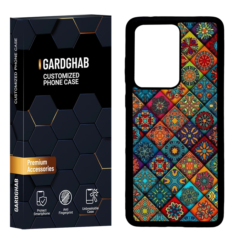کاور گارد قاب مدل پشت گلس هنری مناسب برای گوشی موبایل سامسونگ  Galaxy S20 Ultra