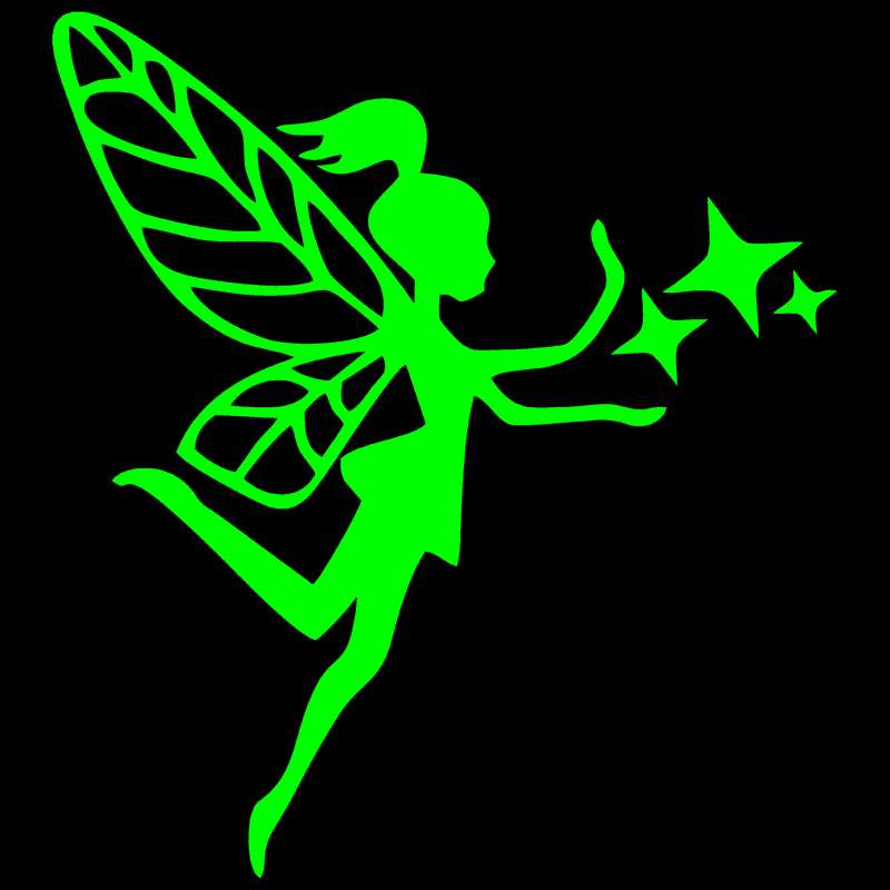 استیکر کلید و پریز مدل شبنما طرح فرشته و ستاره