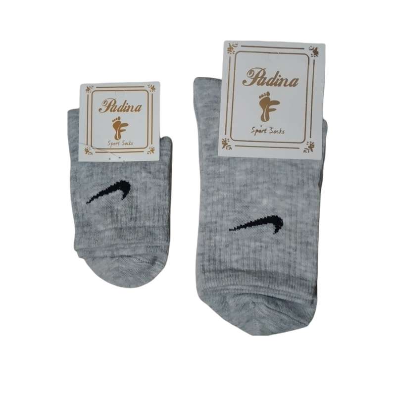 جوراب دخترانه پادینا مدل مادر و کودک مجموعه 2 عددی