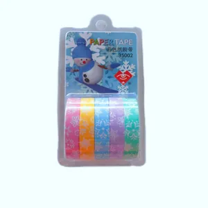 چسب نواری مدل رنگی عرض 1 سانتی متر بسته 5 عددی