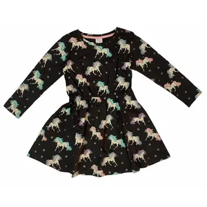 پیراهن دخترانه لیندکس مدل اسب تک شاخ