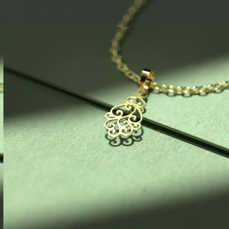 گردنبند طلا 18 عیار زنانه مدوپد مدل اشک کد CA10433