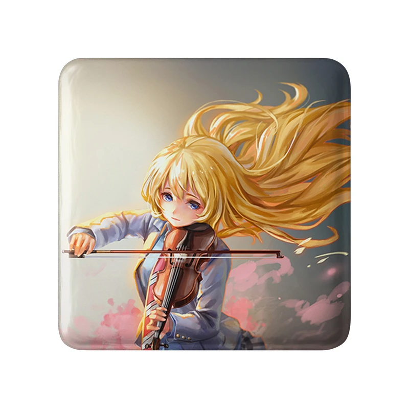 پیکسل خندالو طرح کائوری انیمه دروغ تو در آوریل مدل مربعی کد 32461