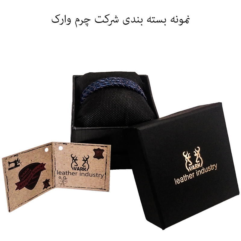 دستبند چرم وارک مدل دایان کد rb327