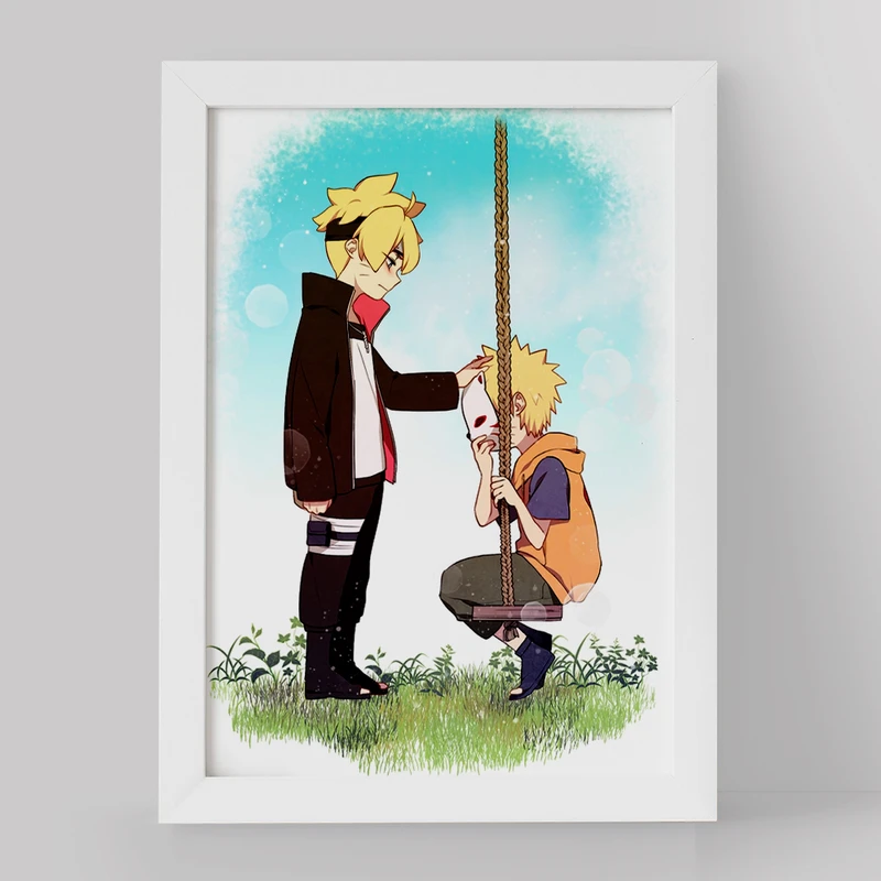 تابلو خندالو مدل ناروتو و بورتو انیمه بوروتو کد 13153