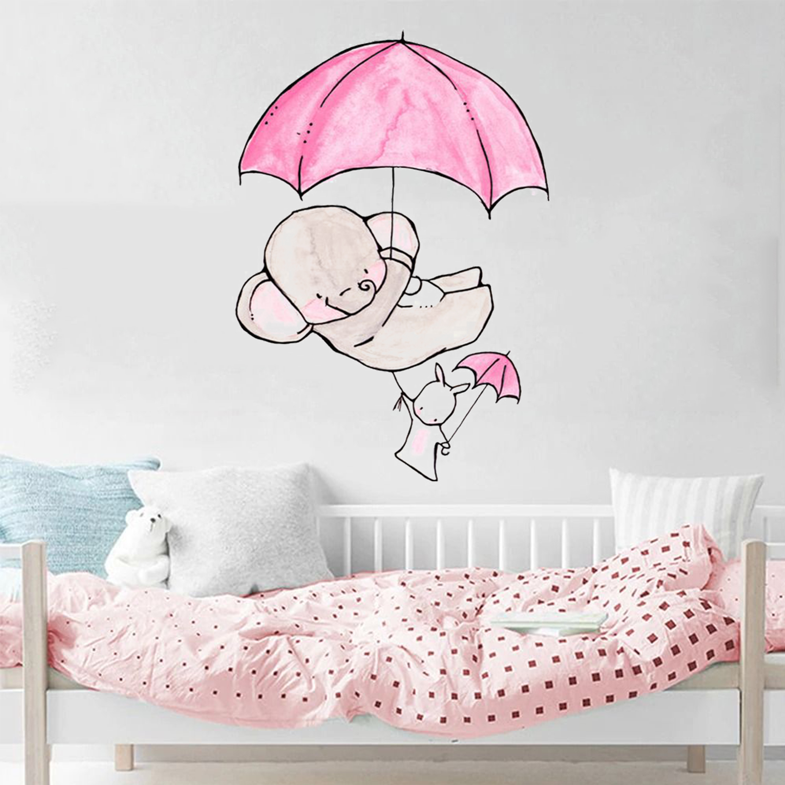 استیکر دیواری کودک مدل چتر
