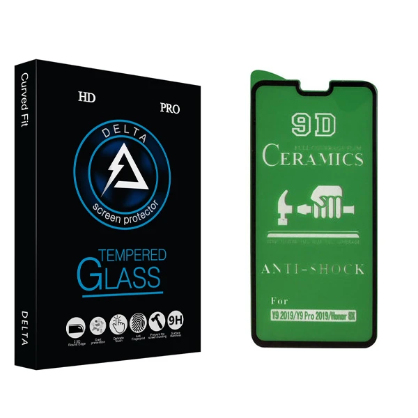 محافظ صفحه نمایش 9D دلتا مدل Fit مناسب برای گوشی موبایل هوآوی Y9 2019/آنر 8X