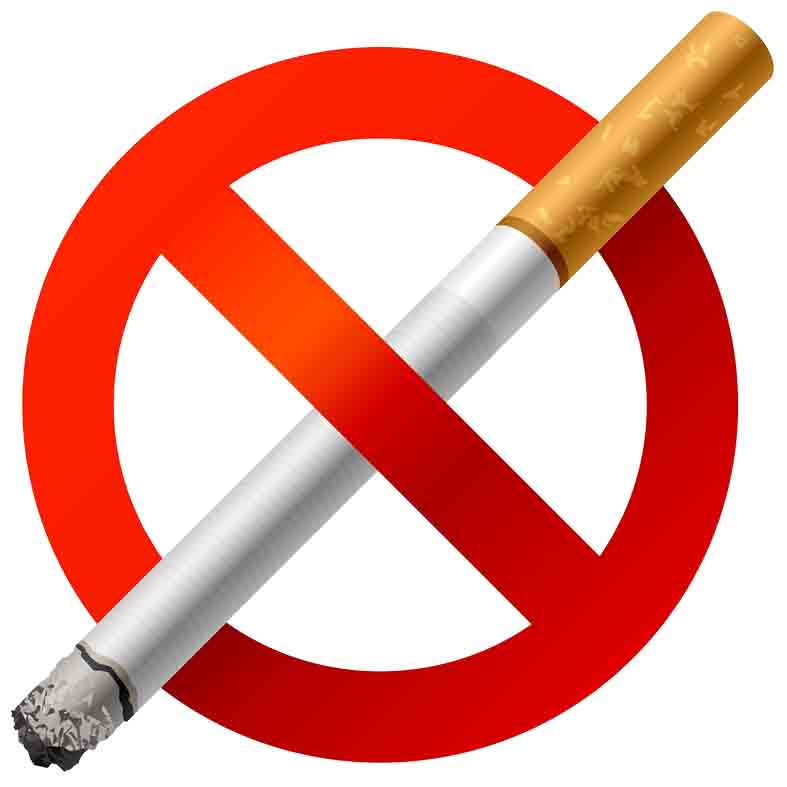 تابلو هشدار طرح 1 مدل سیگار ممنوع کد 002