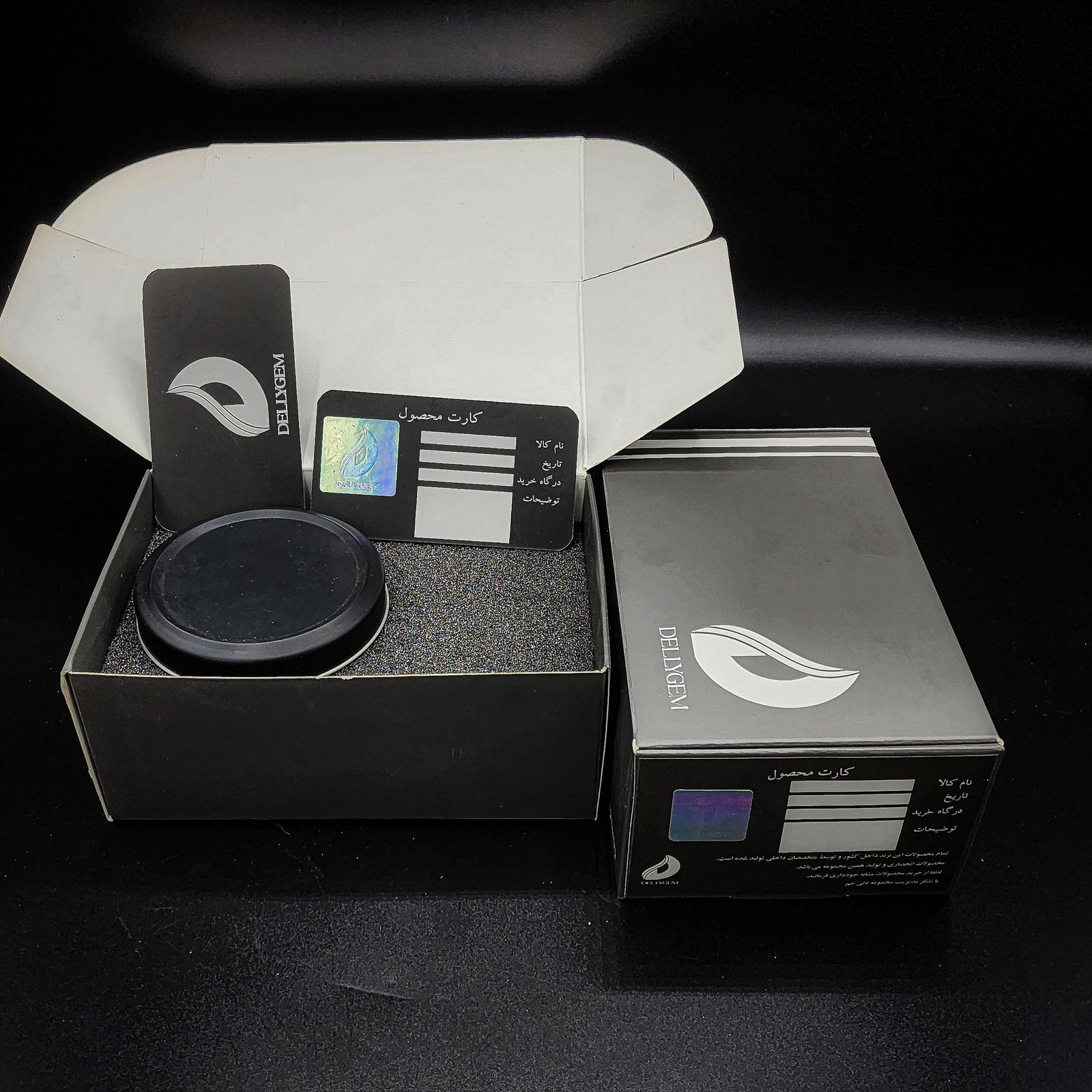 انگشتر نقره مردانه دلی جم مدل مستطیل افقی نگین مالاکیت طبیعی - - 3