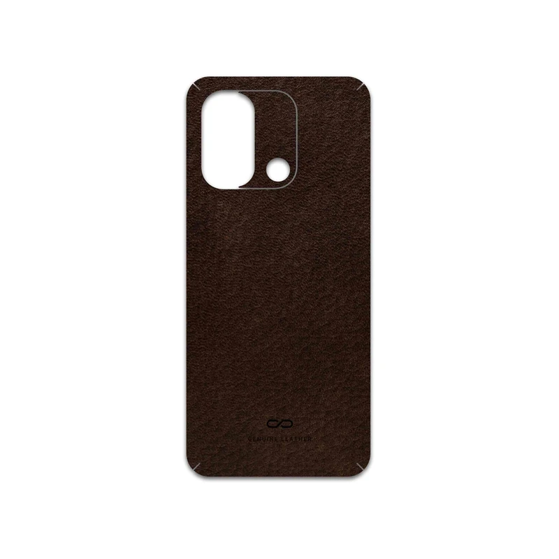 برچسب پوششی ماهوت مدل Dark-Brown-Leather مناسب برای گوشی موبایل شیائومی Redmi 12C