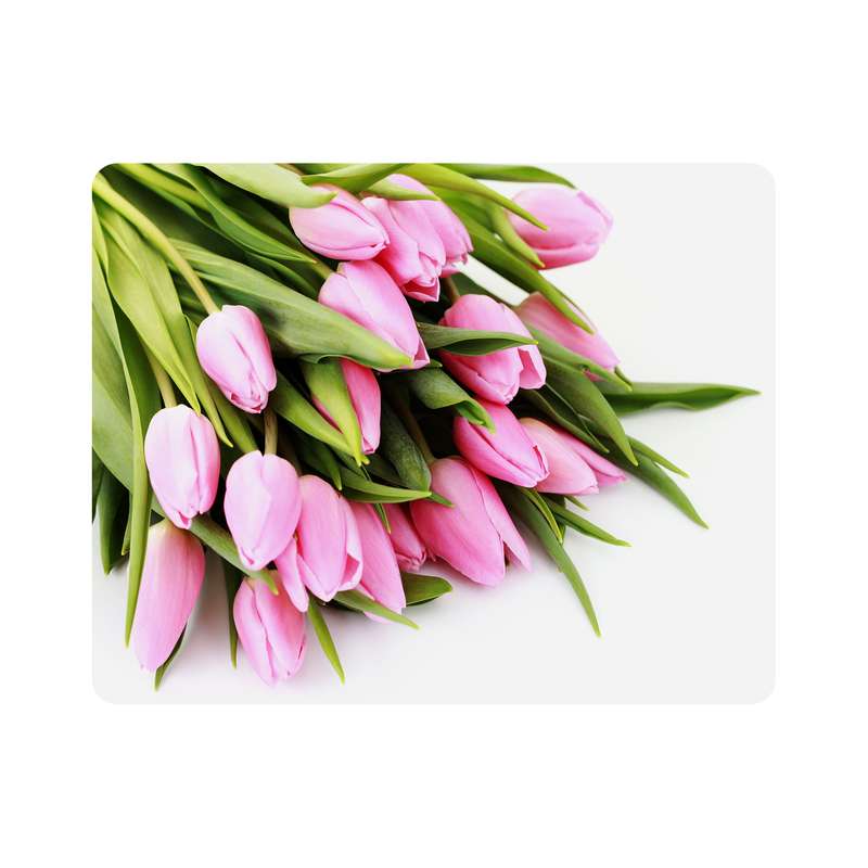 ماوس پد اطلس آبی طرح گل لاله مدل T6779
