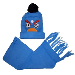 ست کلاه و شال گردن بچگانه مدل عروسکی کد 07