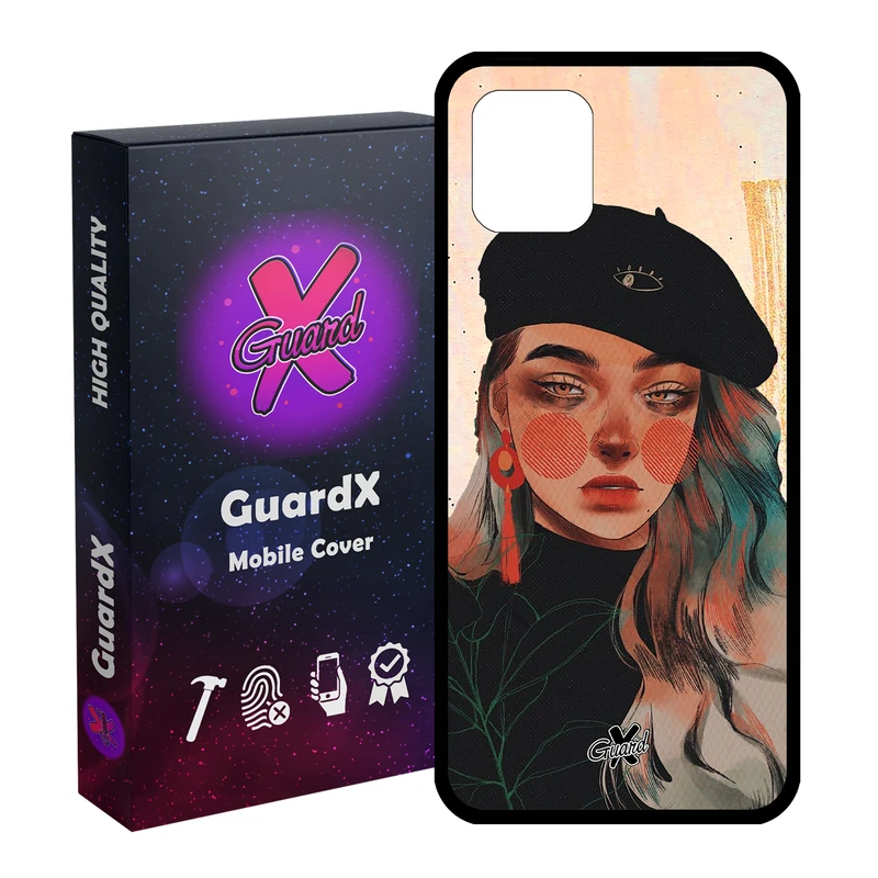 کاور گارد ایکس طرح Girl مدل Glass10321 مناسب برای گوشی موبایل سامسونگ Galaxy Note 10 Lite
