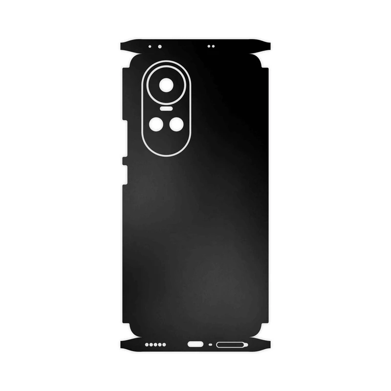 برچسب پوششی ماهوت مدل Matte-Black-FullSkin مناسب برای گوشی موبایل اپو Reno 10 5G