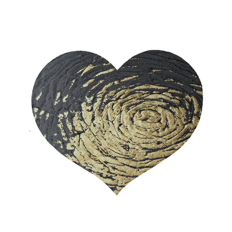 پادری مدل قلب طرح کلاسیک کد 8802 سایز 90x90 سانتی متر 