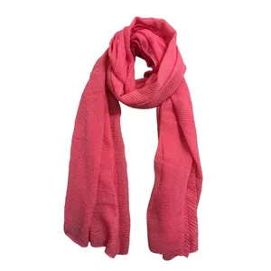 شال زنانه مدل پلیسه اکلیلی منگوله دار کد 00524