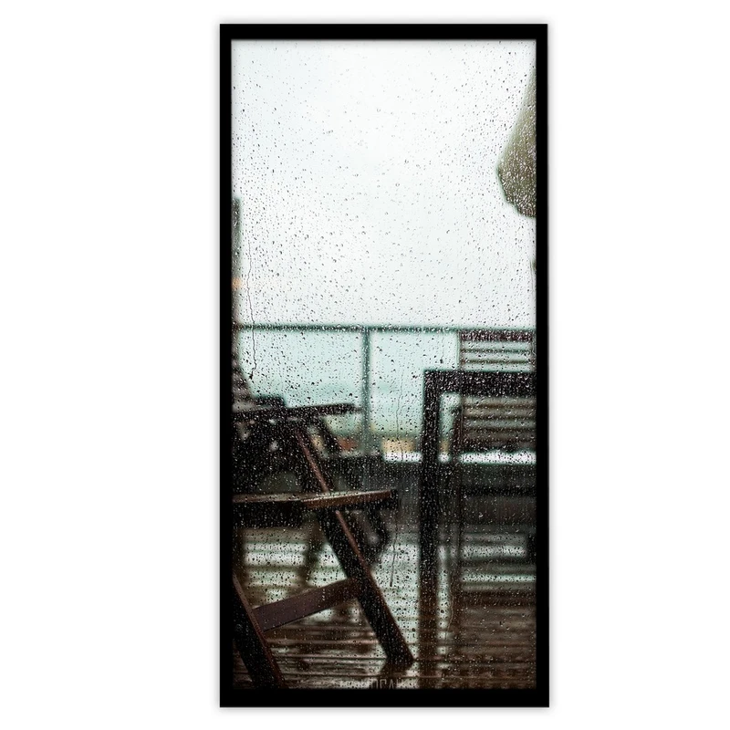 تابلو بکلیت طرح منظره باران مدل B-S3218