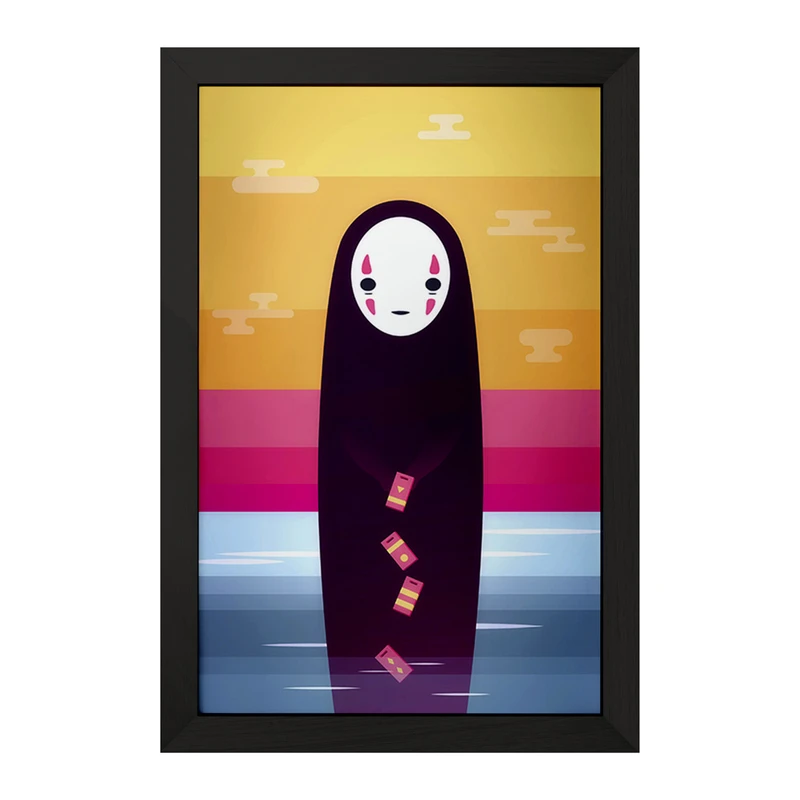 تابلو خندالو مدل انیمه شهر اشباح (Spirited Away) کد F1605