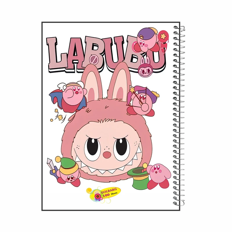 دفتر مشق 100 برگ گلبرگ مدل لبوبو کد 9126