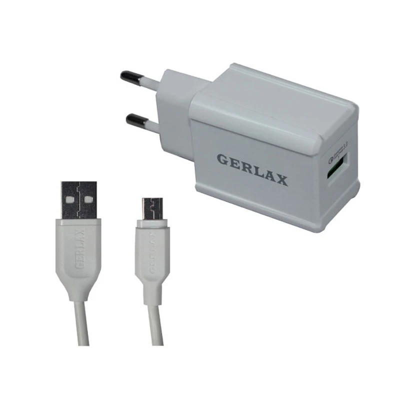 شارژر دیواری جرلکس مدل GA-01F به همراه کابل تبدیل USB-C