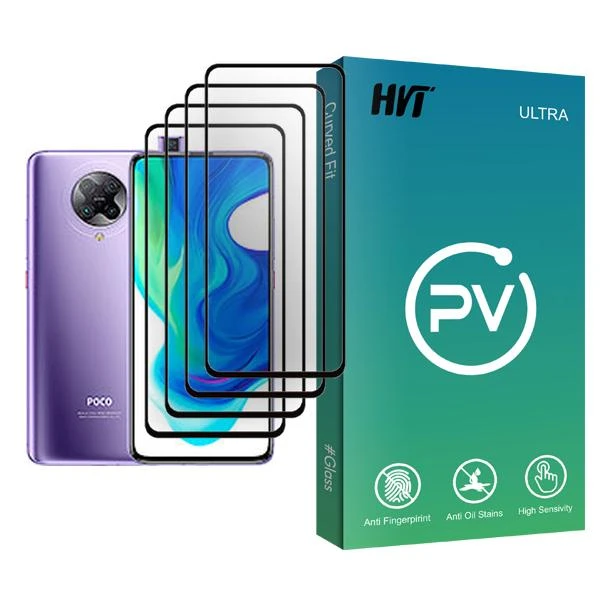 محافظ صفحه نمایش اچ وی تی مدل PV Glass MIX004 مناسب برای گوشی موبایل شیائومی Poco F2 Pro بسته چهار عددی