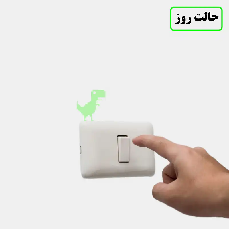 استیکر کلید و پریز مدل شبنما طرح هیولای گوگل بسته دو عددی