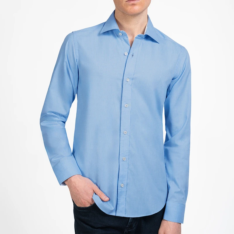 پیراهن آستین بلند یقه کراواتی مردانه ام کی مدل 1846