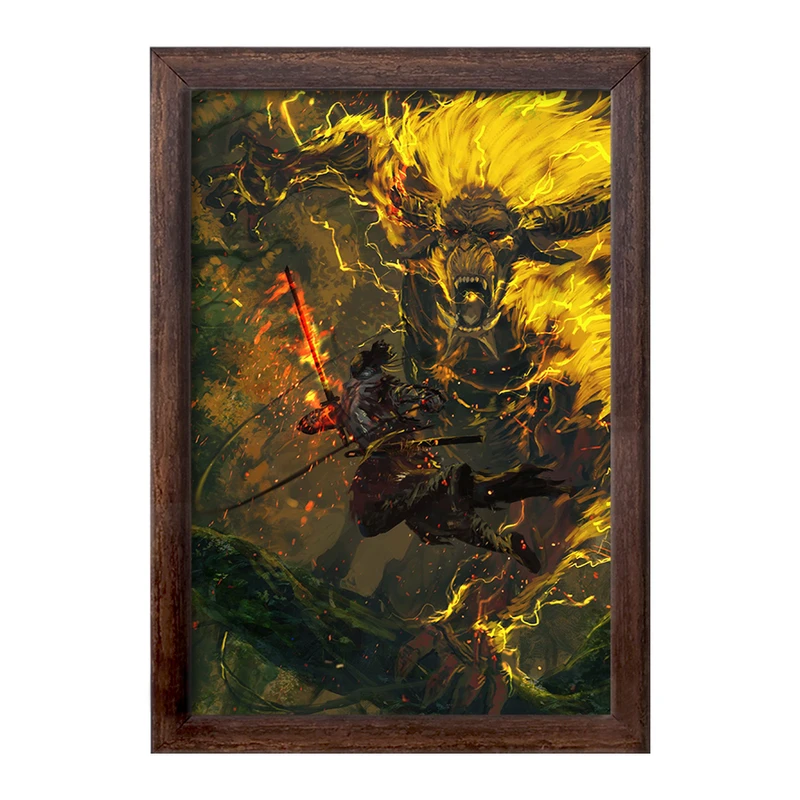 تابلو خندالو طرح بازی شکارچی هیولا (Monster Hunter) کد 33276