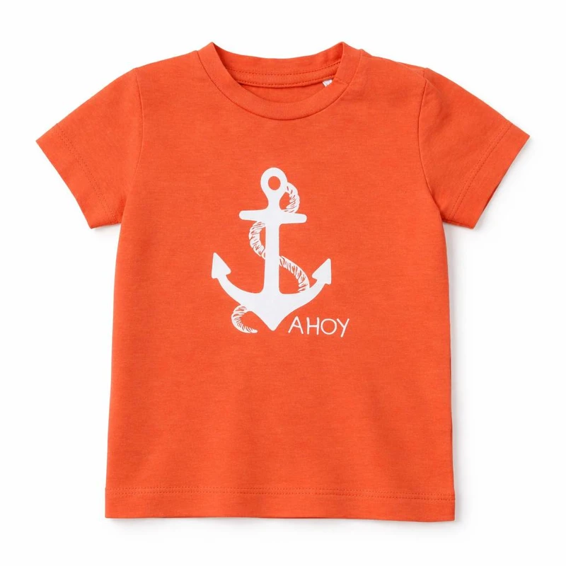 تی‌شرت آستین کوتاه بچگانه نیم ایت مدل لنگر