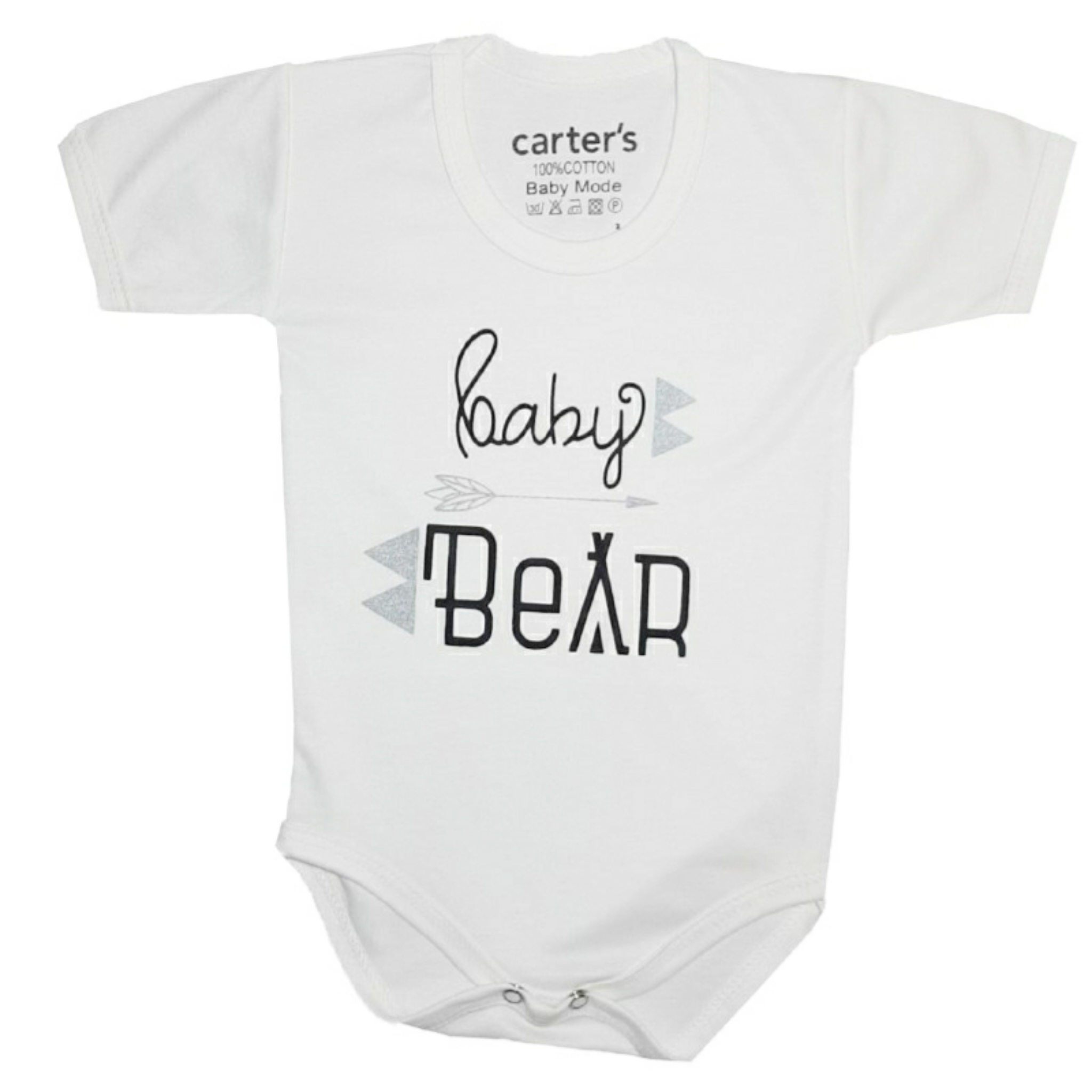 بادی آستین کوتاه نوزادی کارترز مدل baby bear کد OL.L