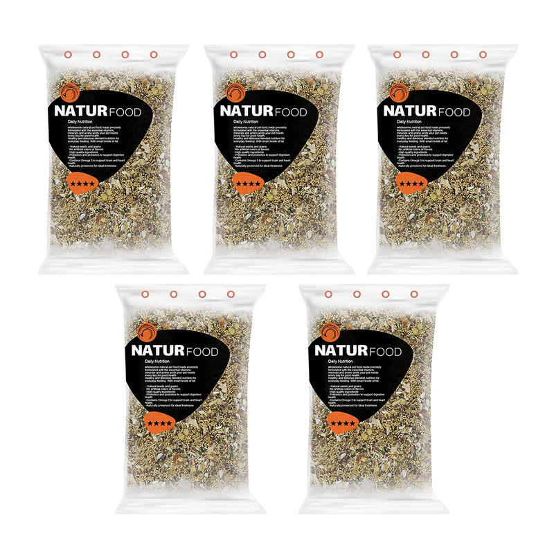 غذای فنچ نیچر فود مدل 4 ستاره وزن 500 گرم بسته 5 عددی