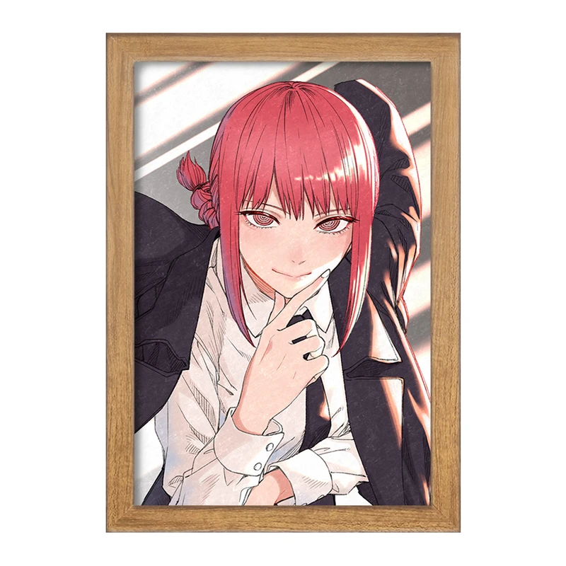 تابلو خندالو مدل ماکیما انیمه مرد اره ای Chainsaw Man  کد 22334