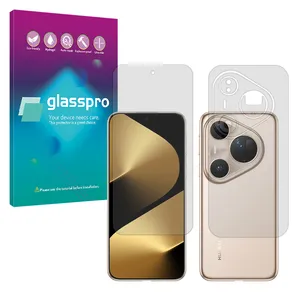 Glass Pro Resistant model transparent screen protector suitable for Huawei Pura 80 Ultra Mobile along with the back protector