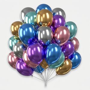 بادکنک مدل کروم 12 کد DB20 بسته 10 عددی