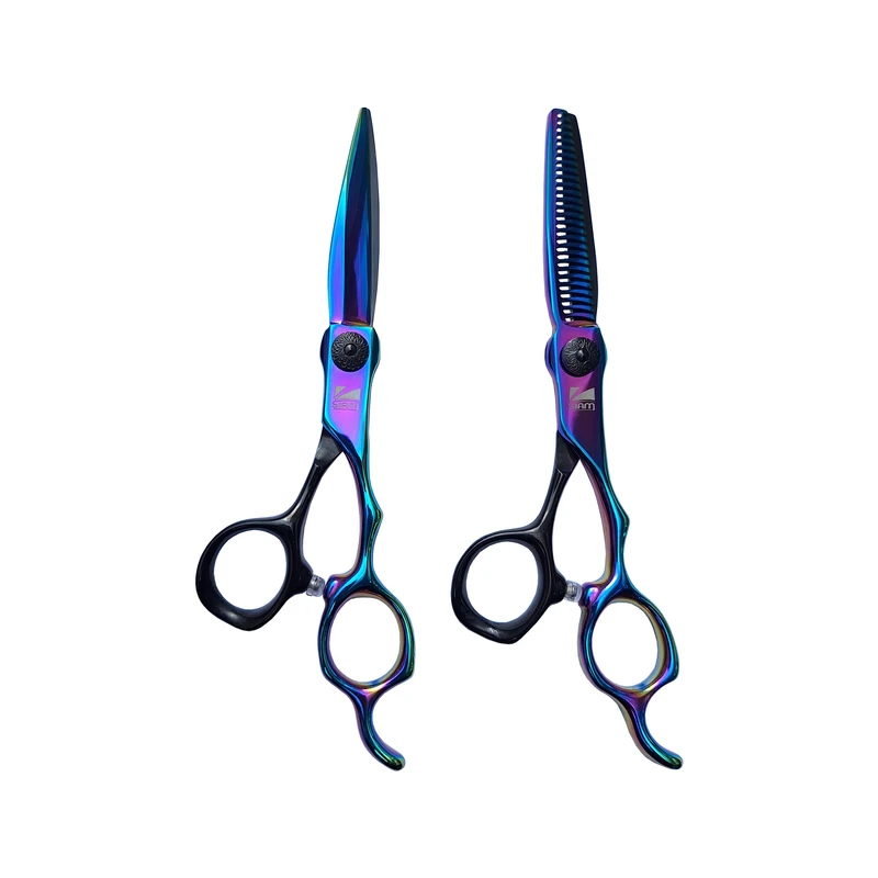 قیچی آرایشگاهی صیام مدل A-S60-5 به همراه قیچی پیتاژ