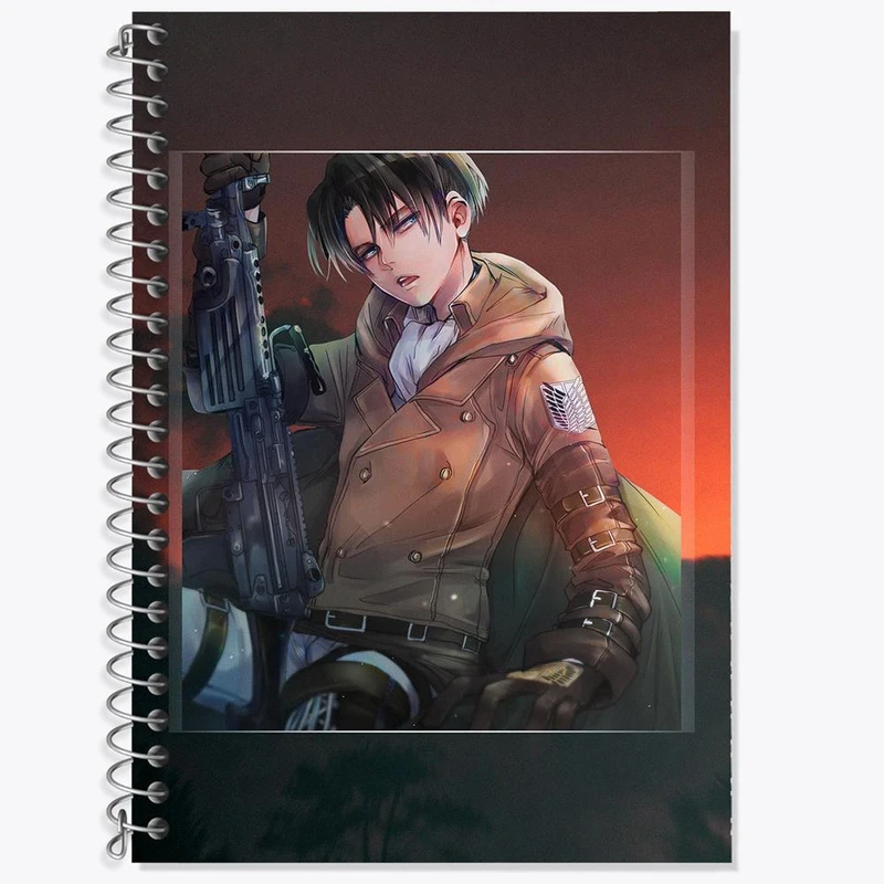 دفتر لغت 50 برگ خندالو مدل لیوای انیمه اتک آن تایتان Attack on Titan کد 18581
