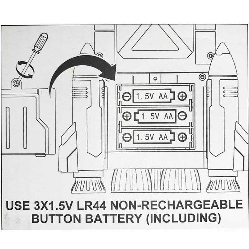 اسباب بازی مدل موشک فضاپیما طرح فضانوردان با اسکوتر کد H201A مجموعه 3 عددی