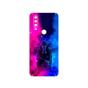 MAHOOT Smoke Rainbow Digital Art 2 Cover Sticker for Motorola One Action