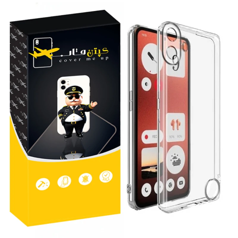 کاور کپتن قاب مدل Crystal مناسب برای گوشی موبایل ناتینگ فون CMF Phone 1
