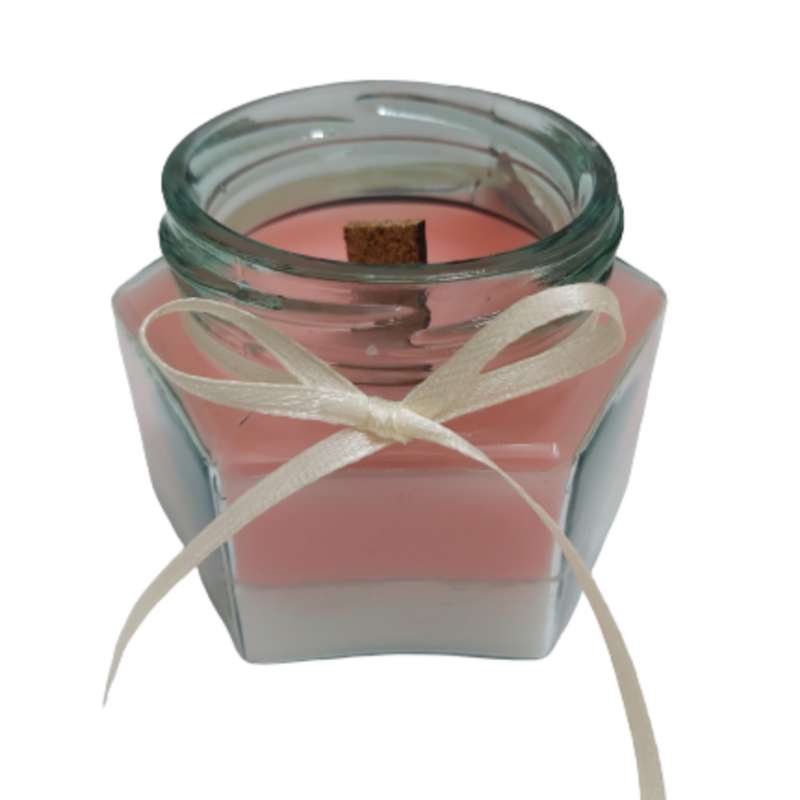 شمع مدل بتنی طرح گلدار